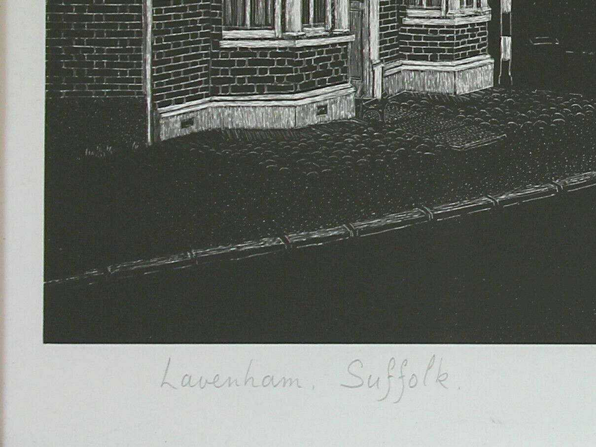 Signed Print By Anna Elinson. Titled "Lavenham, Suffolk" photo Art