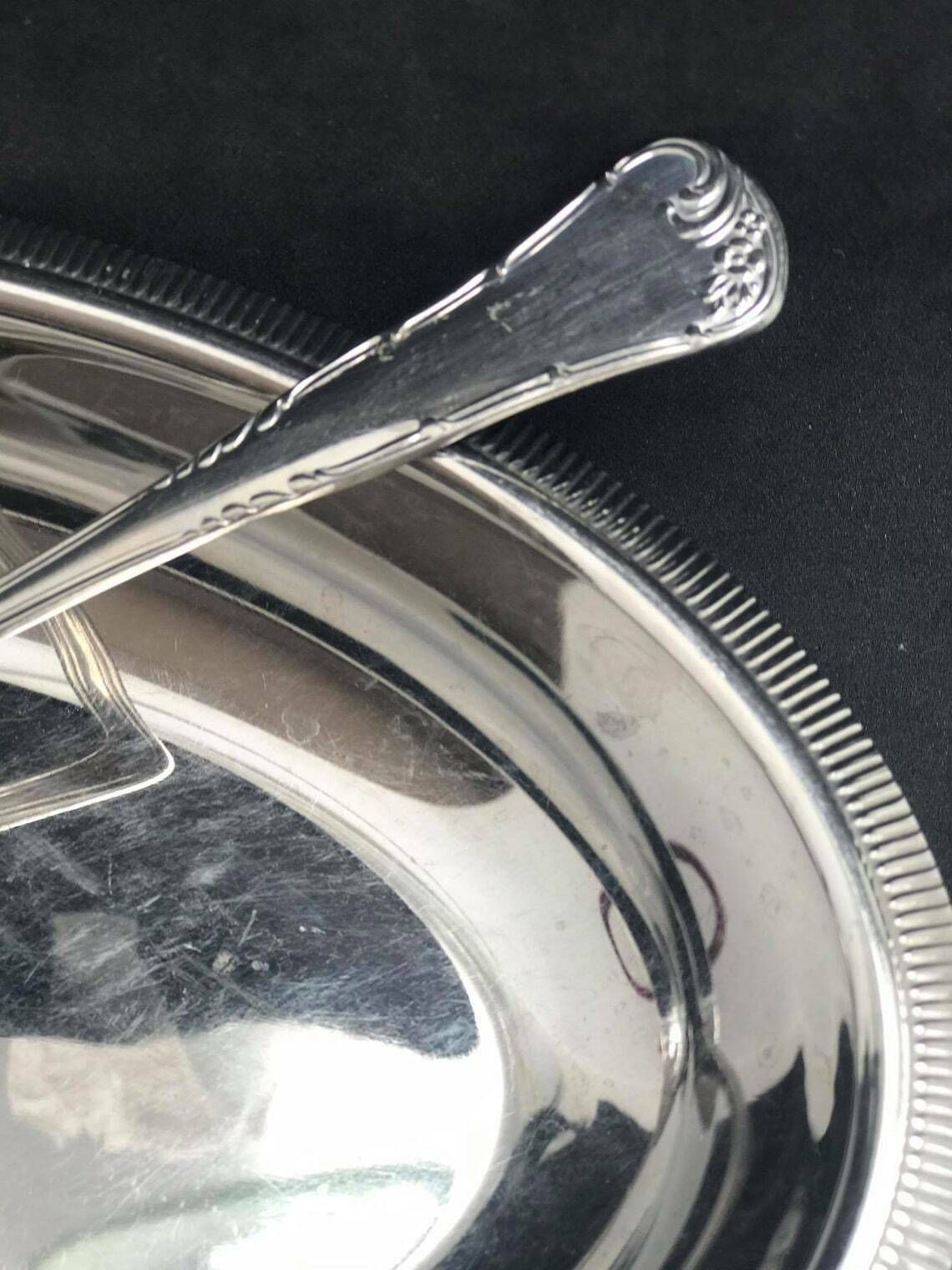 Letang Remy Oval Dish Stainless Steel Vintage French Vegetables Plate With Server Potatoe Dish Rice Dish photo vintage