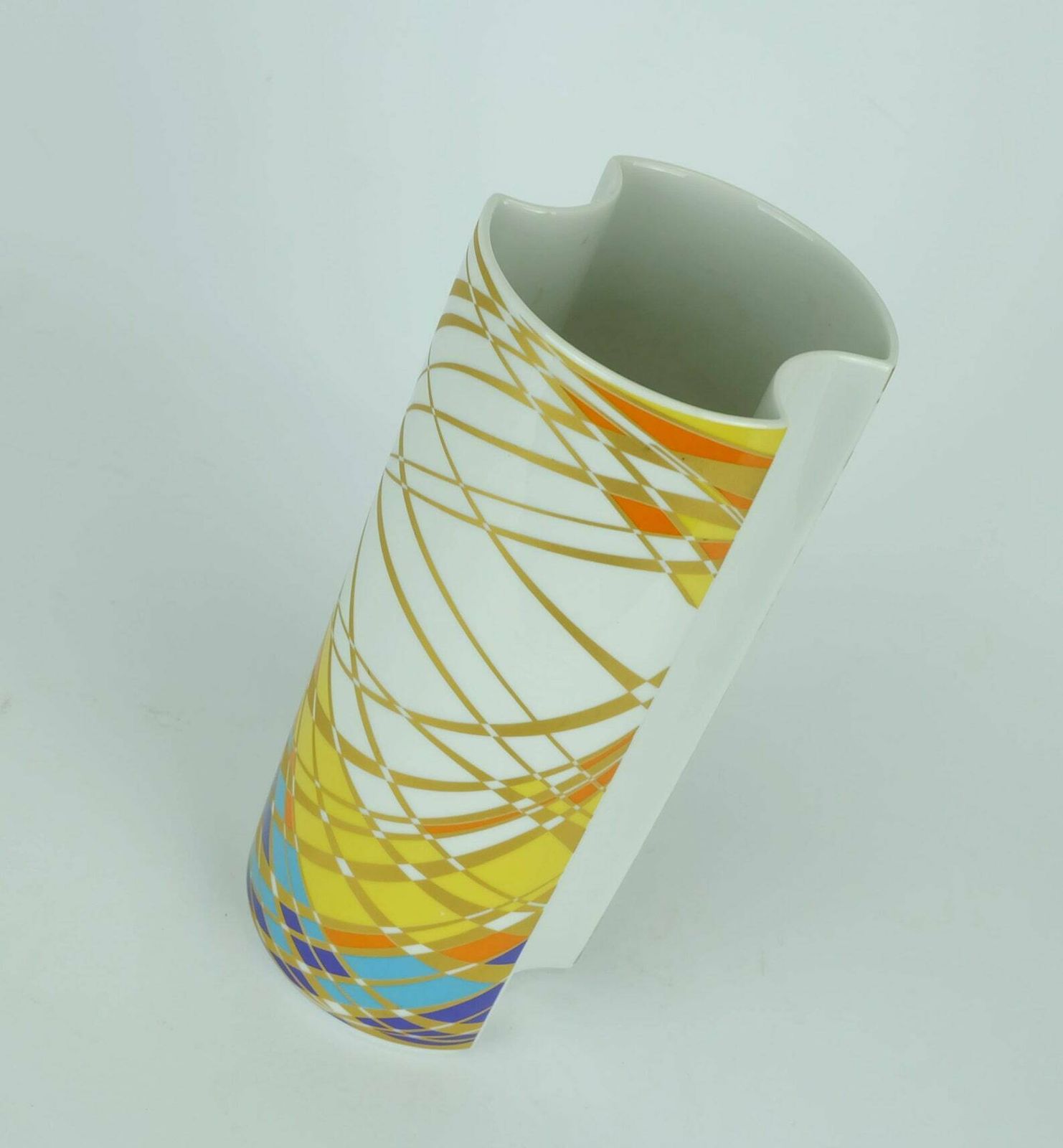 Fantastic 1960s 70s Krautheim Op Art Pop Art Vase Graphic Decor photo 90.0054