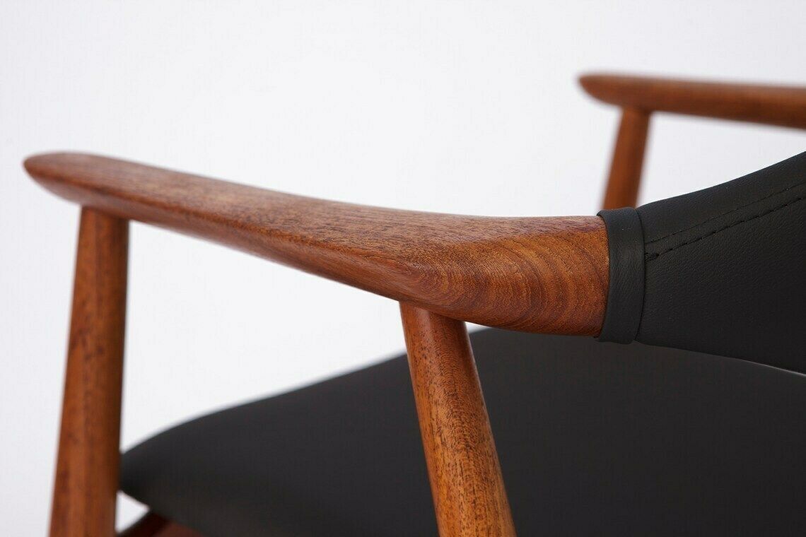 Armchair Erik Kirkegaard, 1960s Denmark, Vintage, Teak, For Manufacturer Glostrup photo 848.64