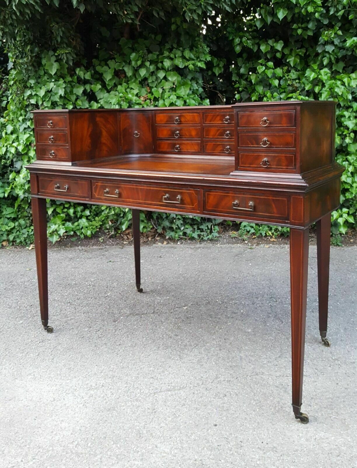 Antique Mahogany Carlton House Desk photo for sale