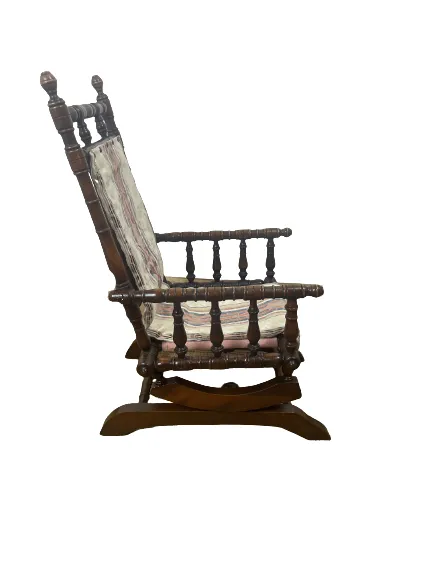 Enchanting Tradition: Victorian Antique Rocking Chair For Little Ones photo for sale