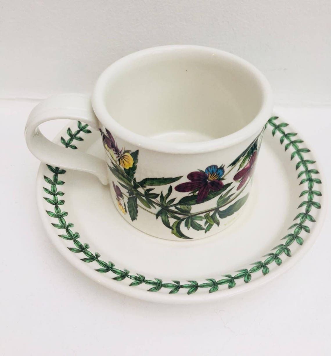 Portmeirion Botanic Garden, Koffiekopjes En Theekopjes Set, Engels Porselein Botanic Garden Ontbijtkoppen Met Schotels, Theekopjes En Schotels photo Woonaccessoires
