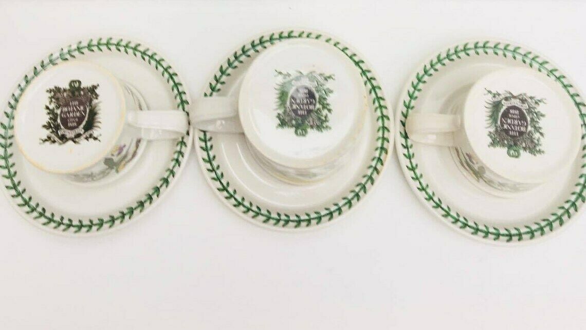 Portmeirion Botanic Garden, Coffe Cup Tea Cups Set, English China Botanic Garden Breakfast Cup And Saucer Set, Tea Cups And Saucers photo buy