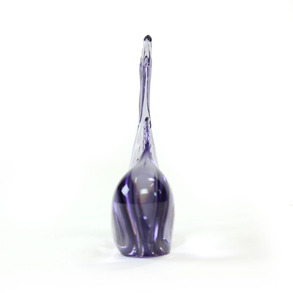 Rare Art Glass Fish Statue By Miloslav Janku For železnobrodské Sklo, Early 1970s photo for sale