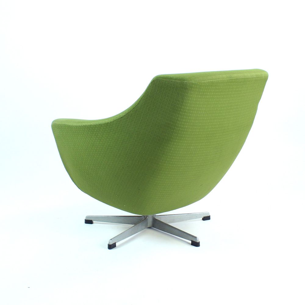 Green Midcentury Swivel Club Chair By Up Zavody, Czechoslovakia 1979 photo 565.0
