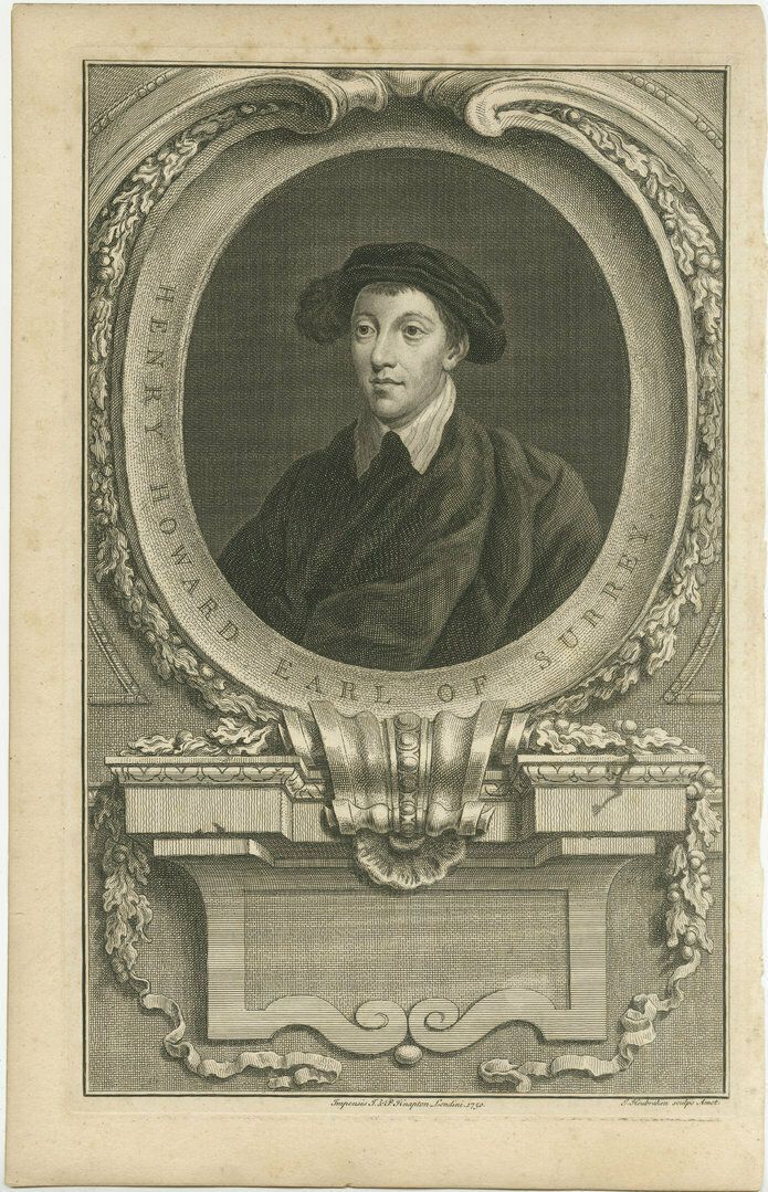 Antique Portrait Of Henry Howard, Earl Of Surrey