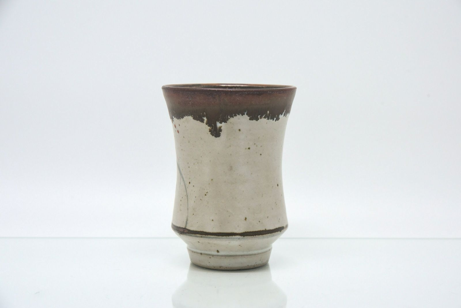 David Leach 'Foxglove' Design Waisted Beaker | Lowerdown Pottery Hand Made Pot | Fine Art Studio Pottery photo for sale