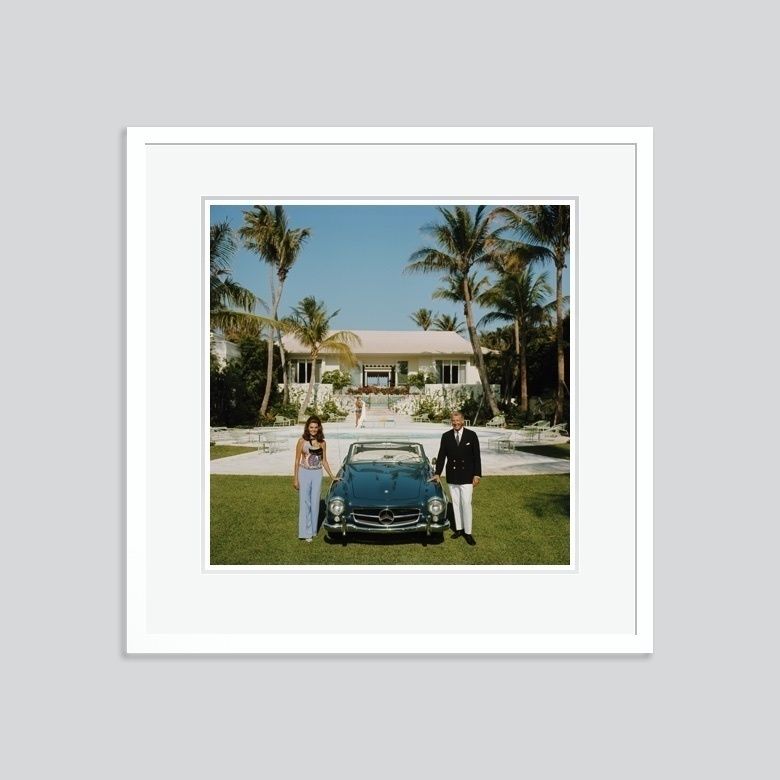 Slim Aarons 'The Fullers' 1970 C Type Print Framed In White