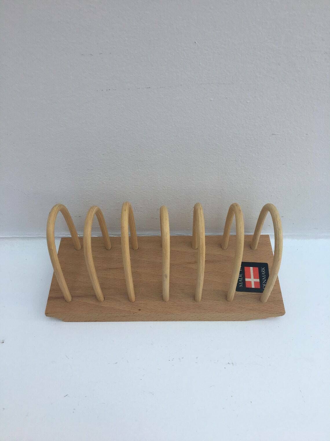 Egg Cup Set Of 6 Stainless Steel 60s Wooden Toast Holder Made In Denmark , Breakfast Set, Vintage Egg Holder Kitchen Tools Wood Toast Holde photo vintage