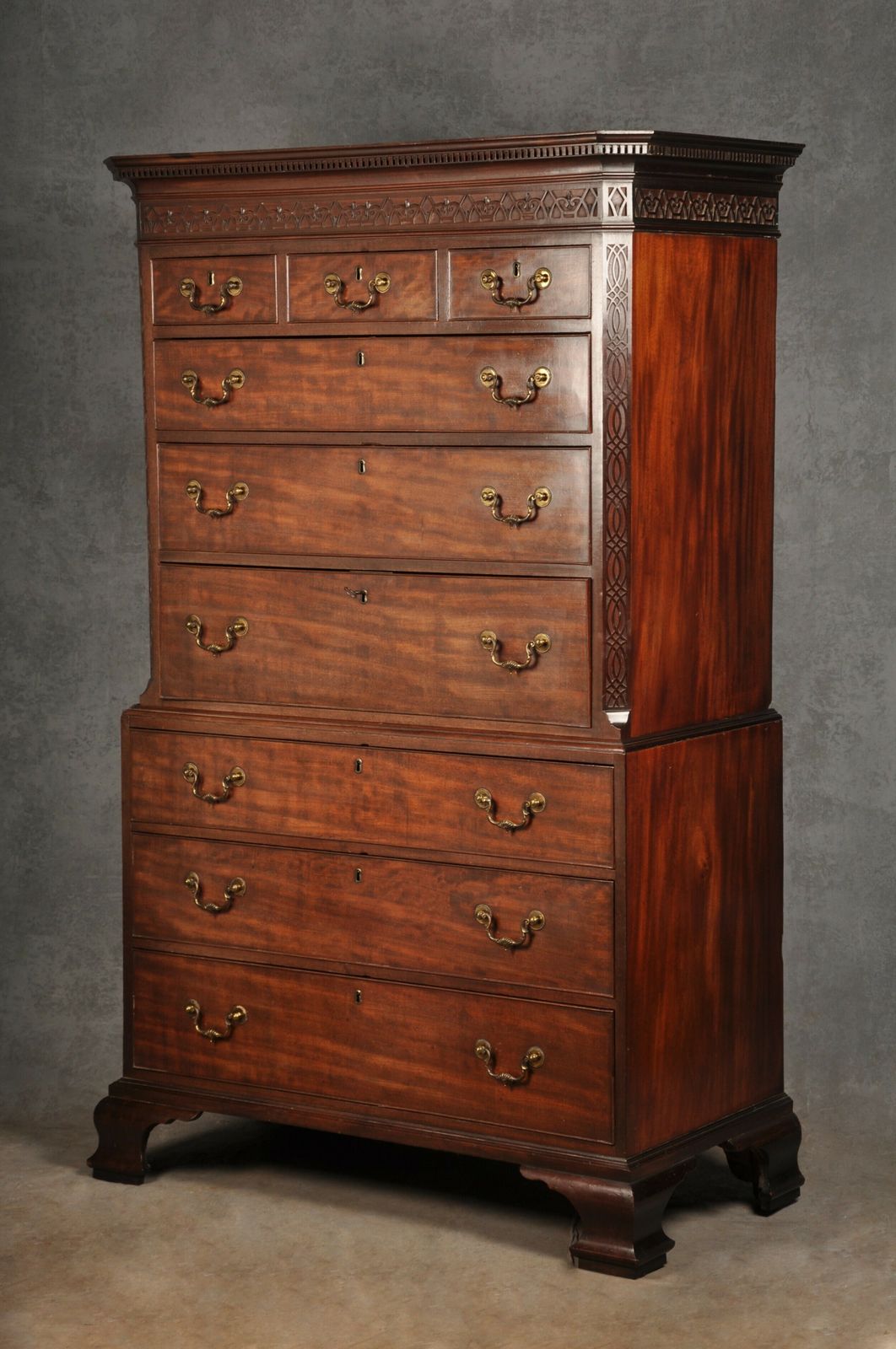 Fine 18th Century Mahogany Secretaire Tallboy photo for sale