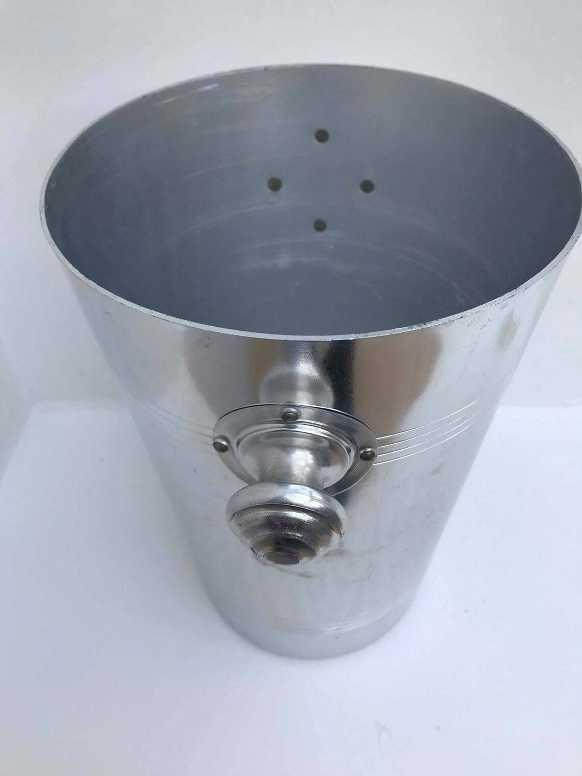 Champagne Bucket Ice Bucket Elegant Art Deco Champagne Vintage, Ice Buckets Cooler Wine Bar Cart Bartender Bar Accessories Christmas Gift photo for sale