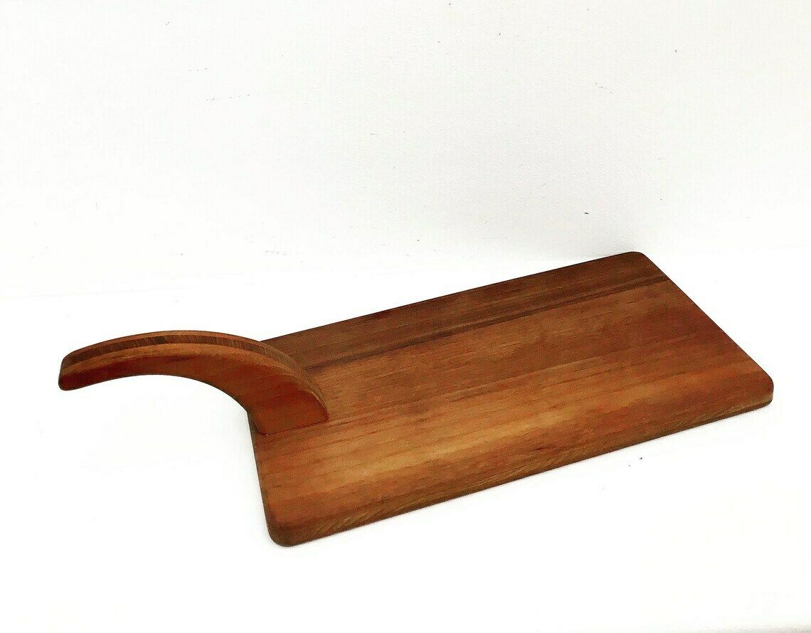 Wooden Cutting Board Danish Vintage Tools Mid Century Cheese Board Bread Cutting Board Appetizers Platter Bar Kitchen Food Photography Prop