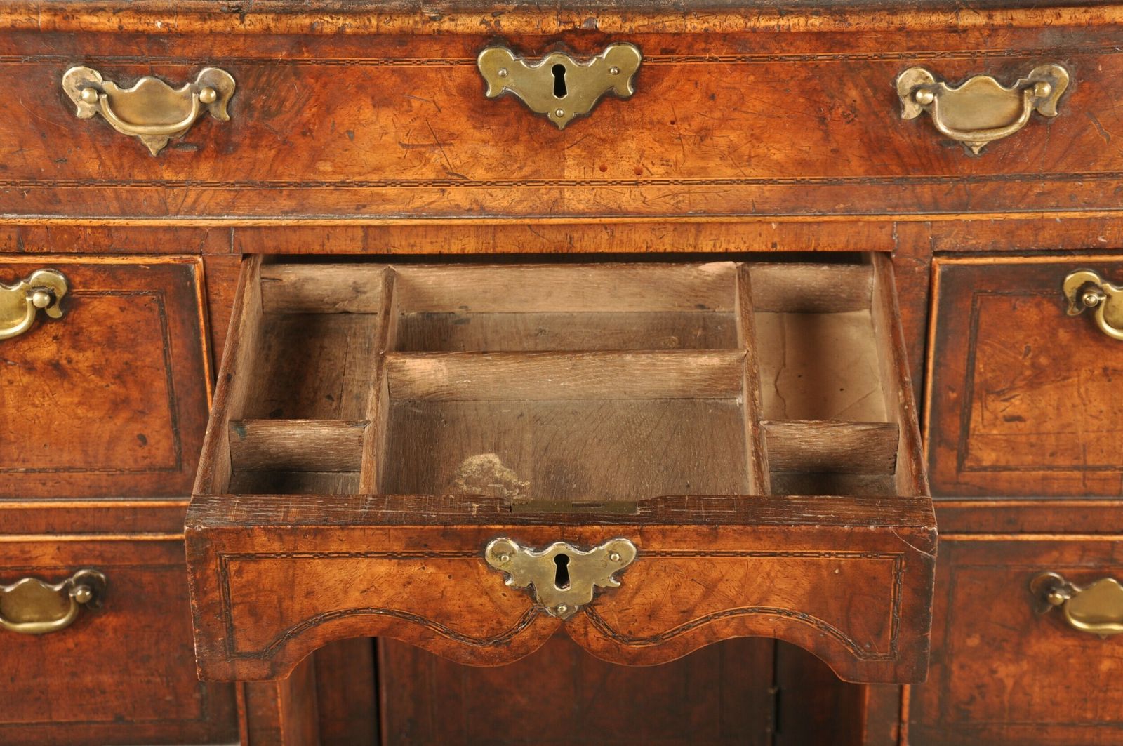 photo for sale Important Early 18th Century Walnut Kneehole Desk