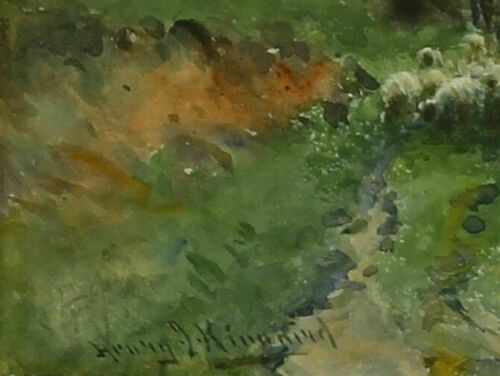 Watercolour By Henry John Kinnaird. Early Morning On The River Ouse, Sussex photo for sale