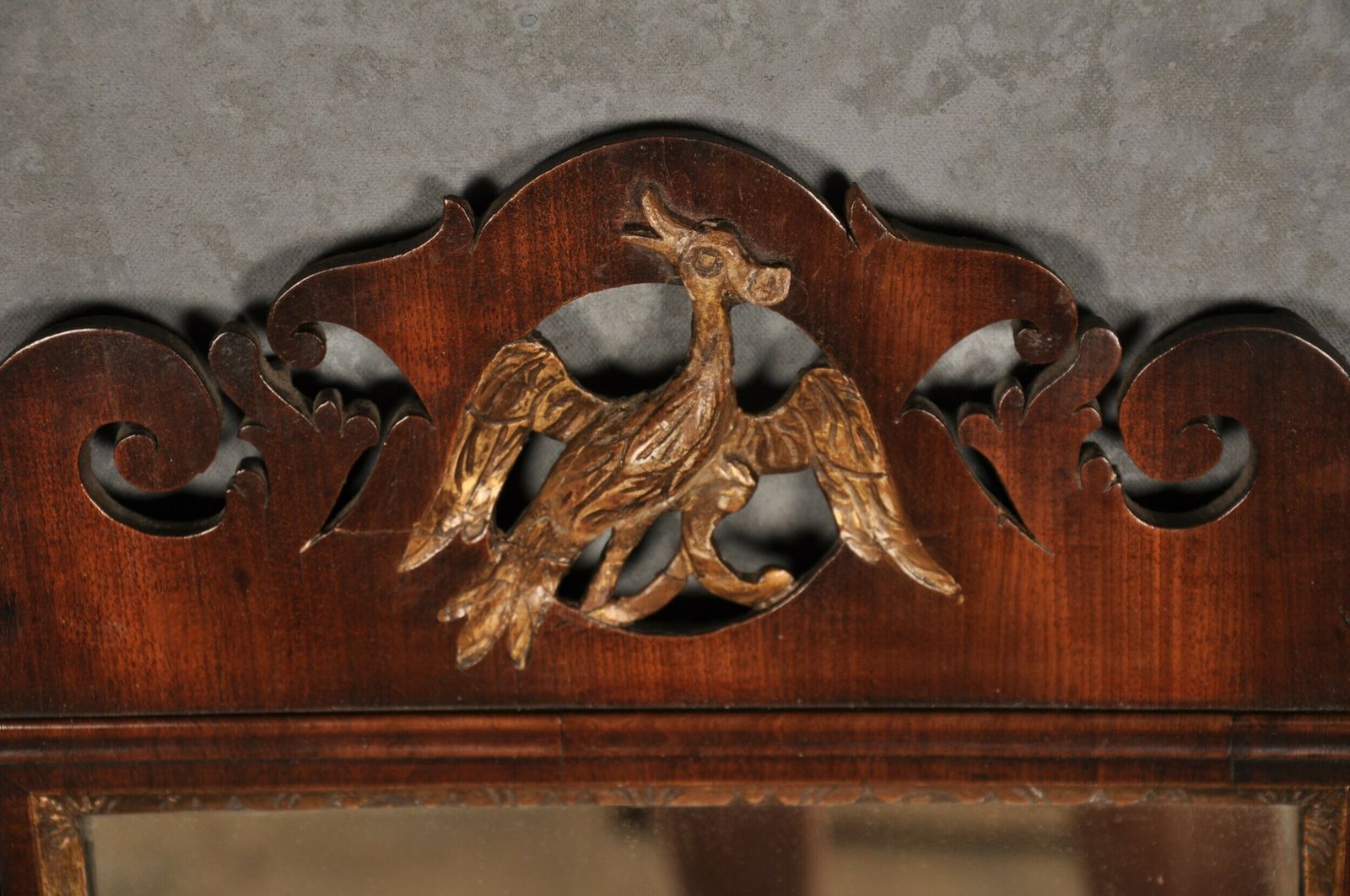 Fine 18th Century Mahogany Chippendale Mirror photo for sale