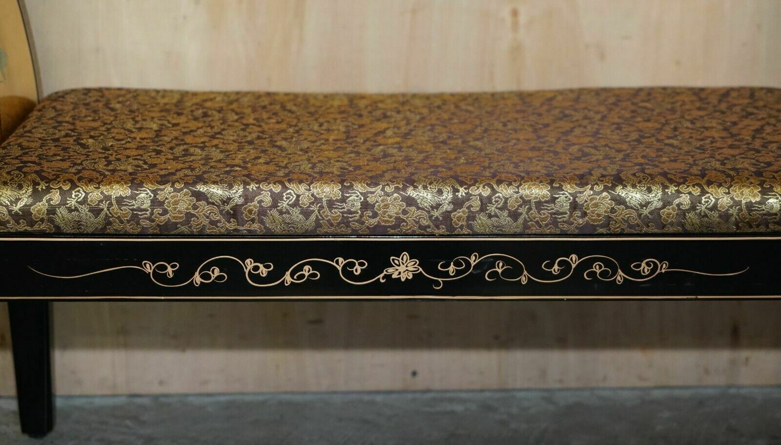 Antique Mother Of Pearl Soapstone Geisha Girl Carved Chinese Chinoiserie Bench photo buy