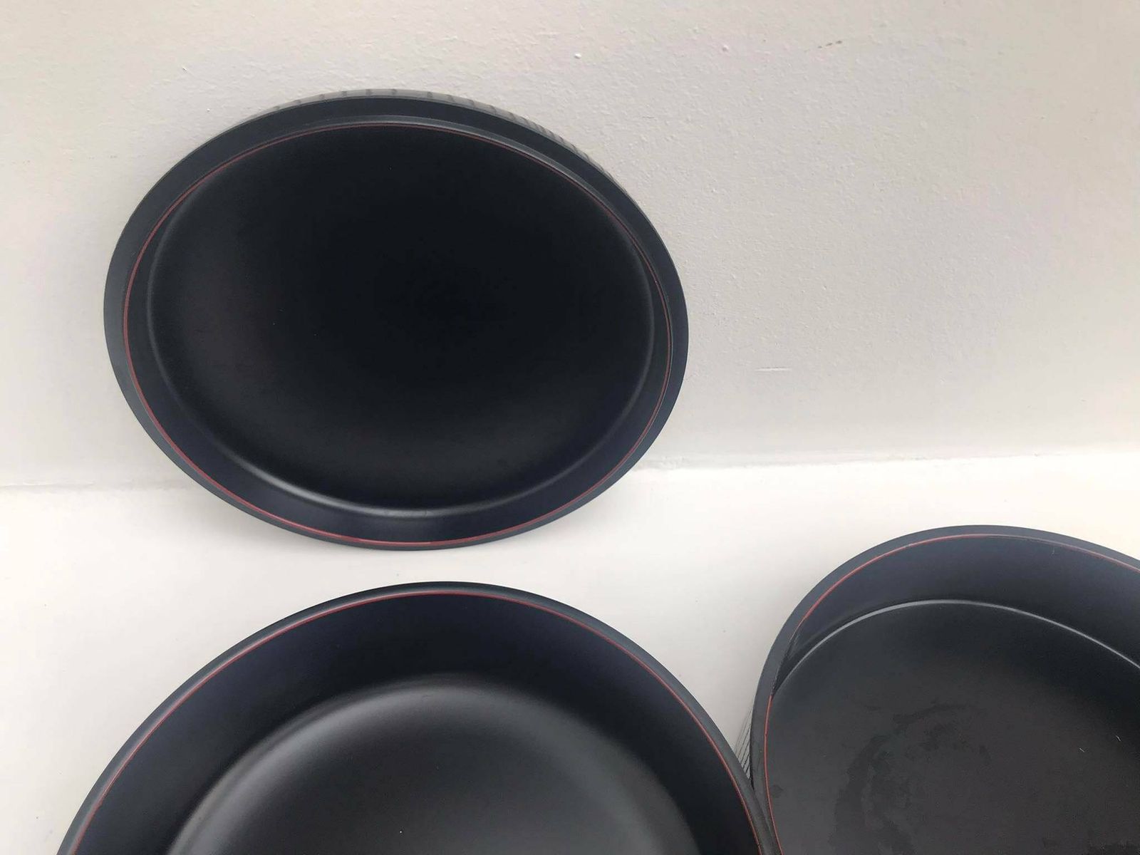 Japanese Lacquered Lunch Box 2 Tiers With Lid Black Modern Minimalist Decor Gift Japanese Black Red Box Storage Kitchen Decor photo 120.0