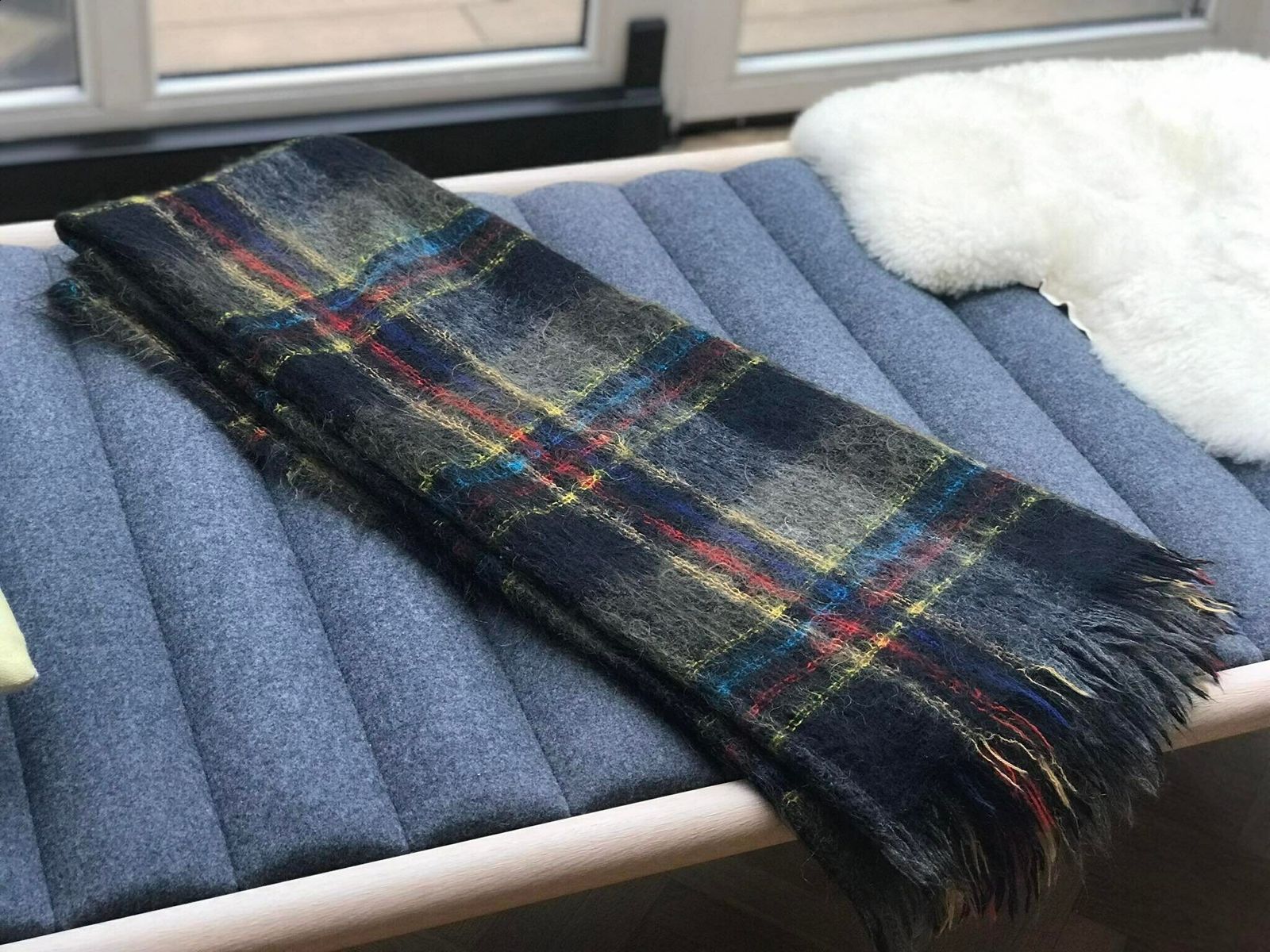Vintage Throw Blanket Shawl Tartan Scotish Mohair Wool Royal Scot Scotish Decor Gift Plaid Blanket , Interior Decor, Cosy Luxury Home photo vintage
