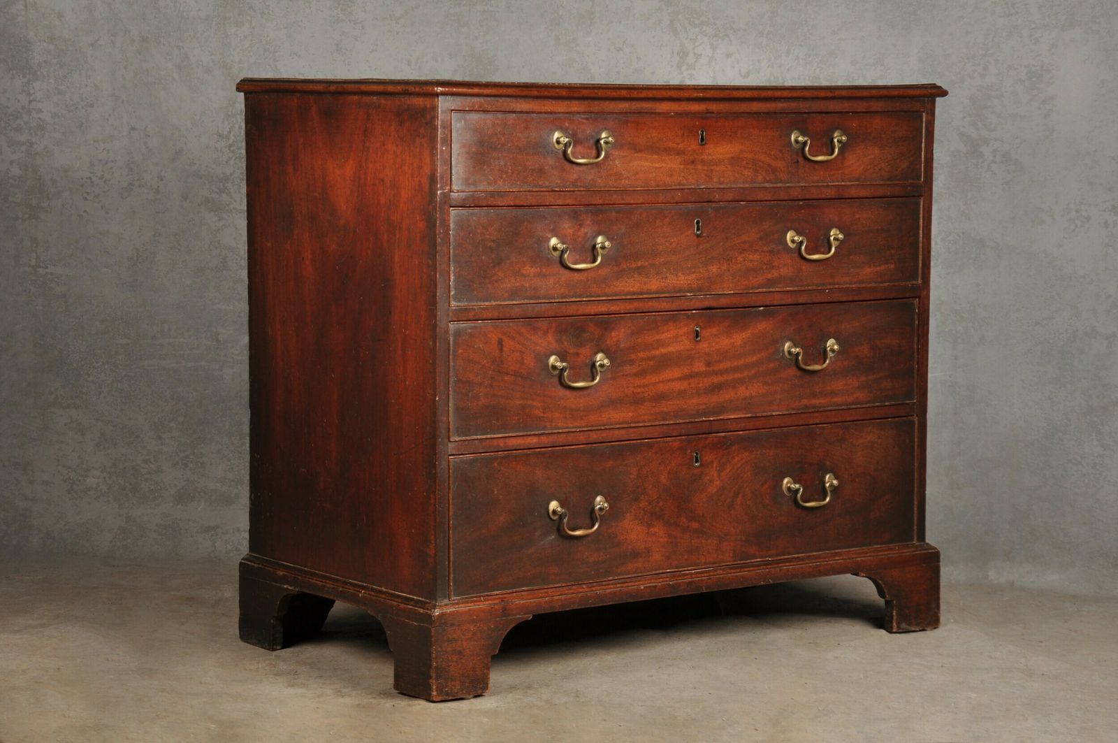 Furniture Fine 18th Century Mahogany Chest Of Drawers photo