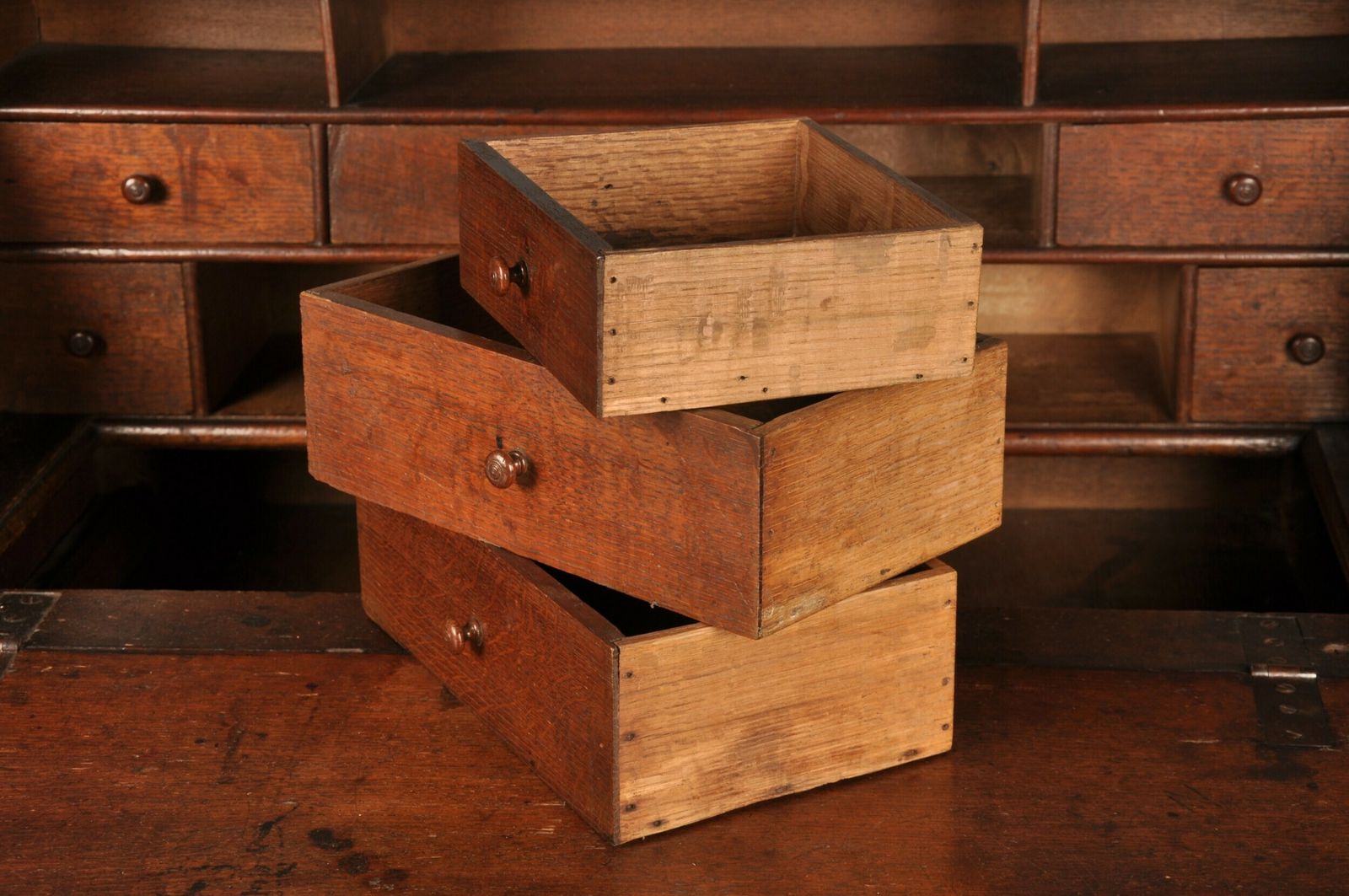 Rare 17th Century Oak Bureau, 18th Century And Earlier photo vinterior