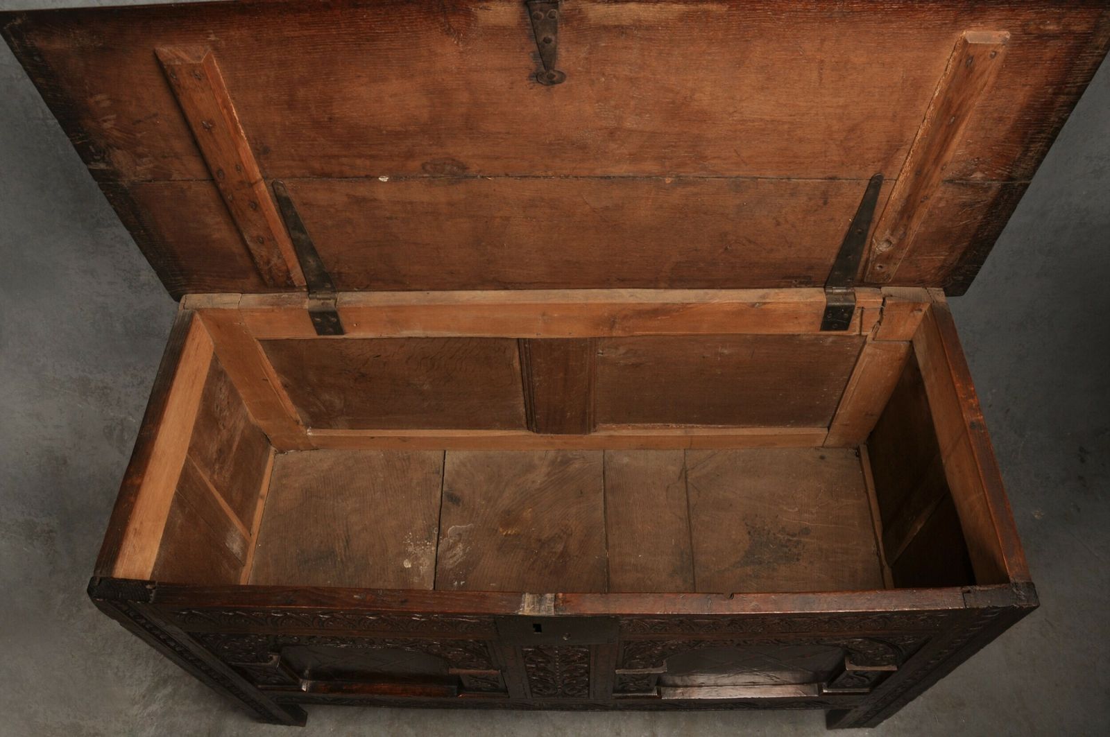 photo for sale Early 17th Century Oak Coffer, 18th Century And Earlier