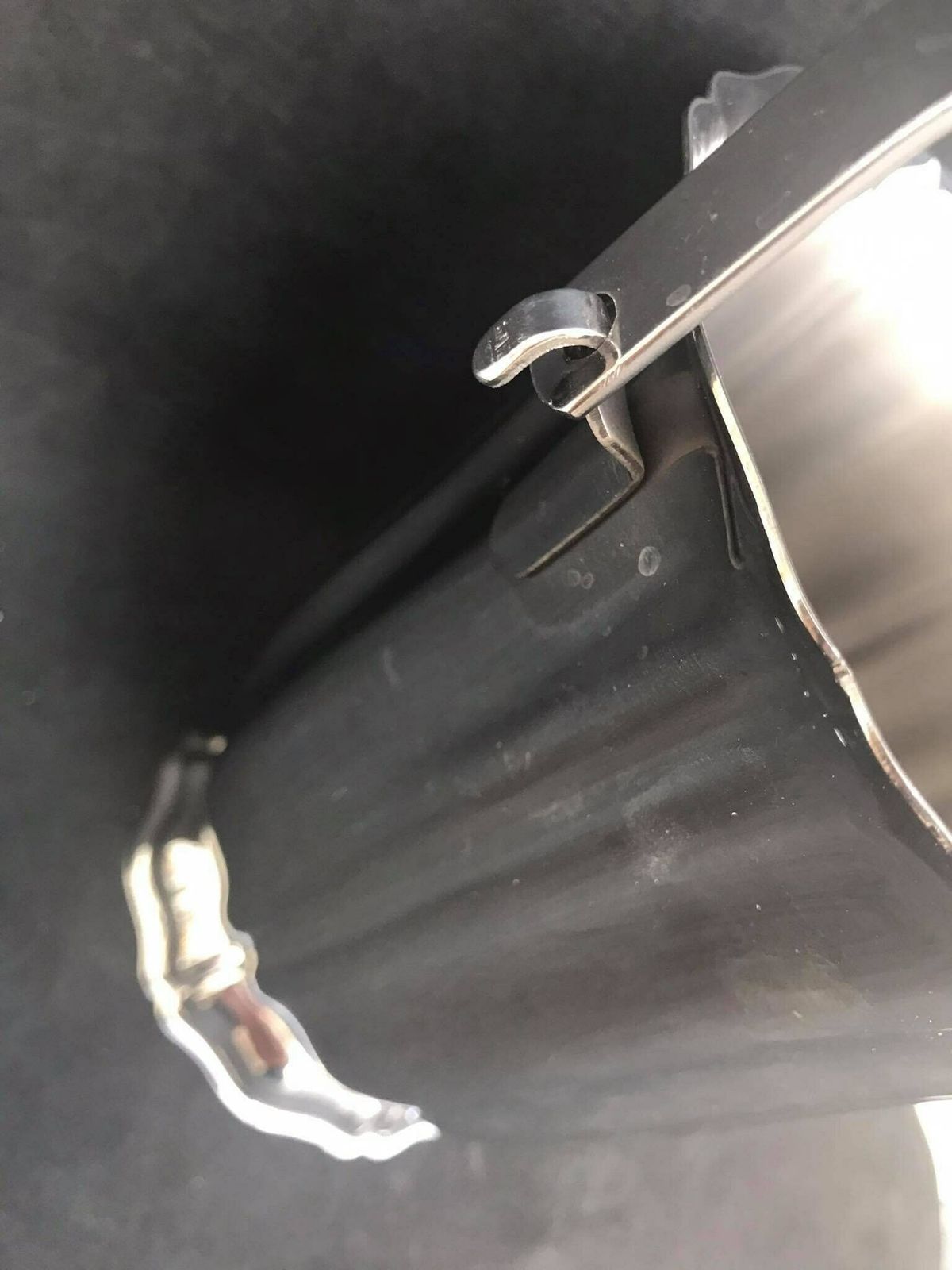Ice Bucket Jean Couzon France Mid Century Stainless Steel Cooler Ice Bucket Bar Cart Wedding Gift photo for sale