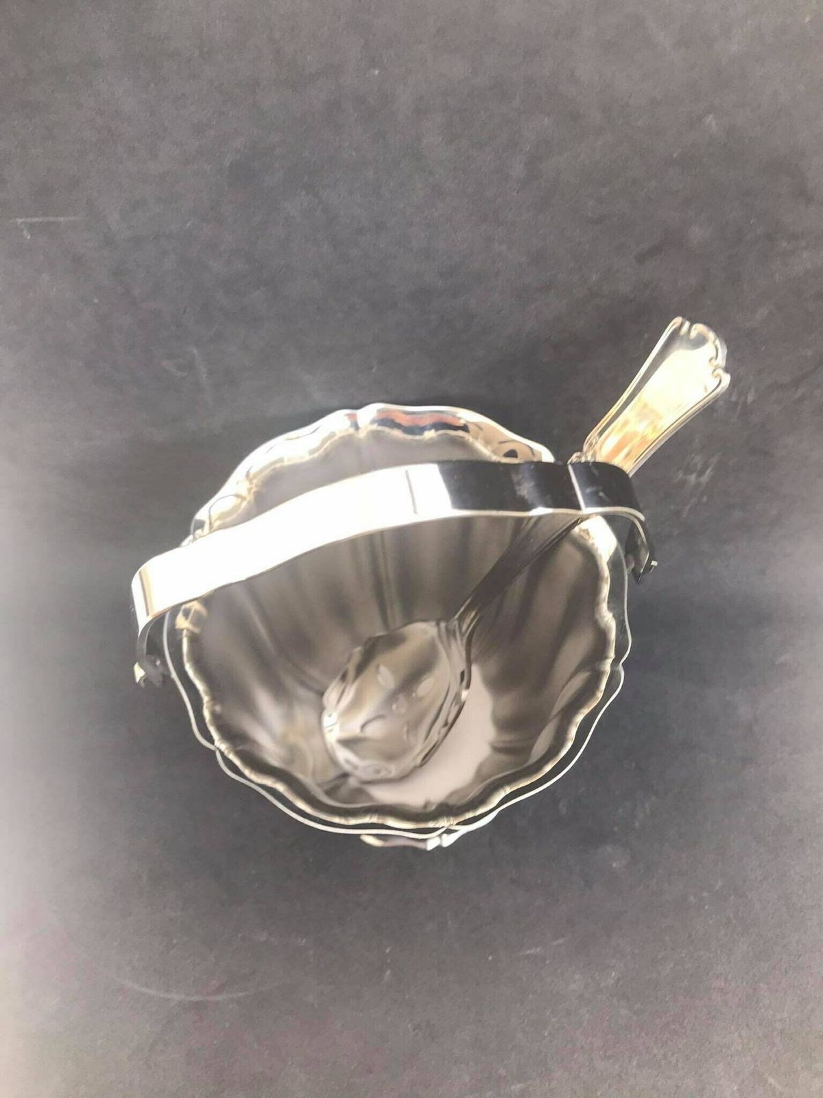 Ice Bucket Jean Couzon France Mid Century Stainless Steel Cooler Ice Bucket Bar Cart Wedding Gift photo vintage