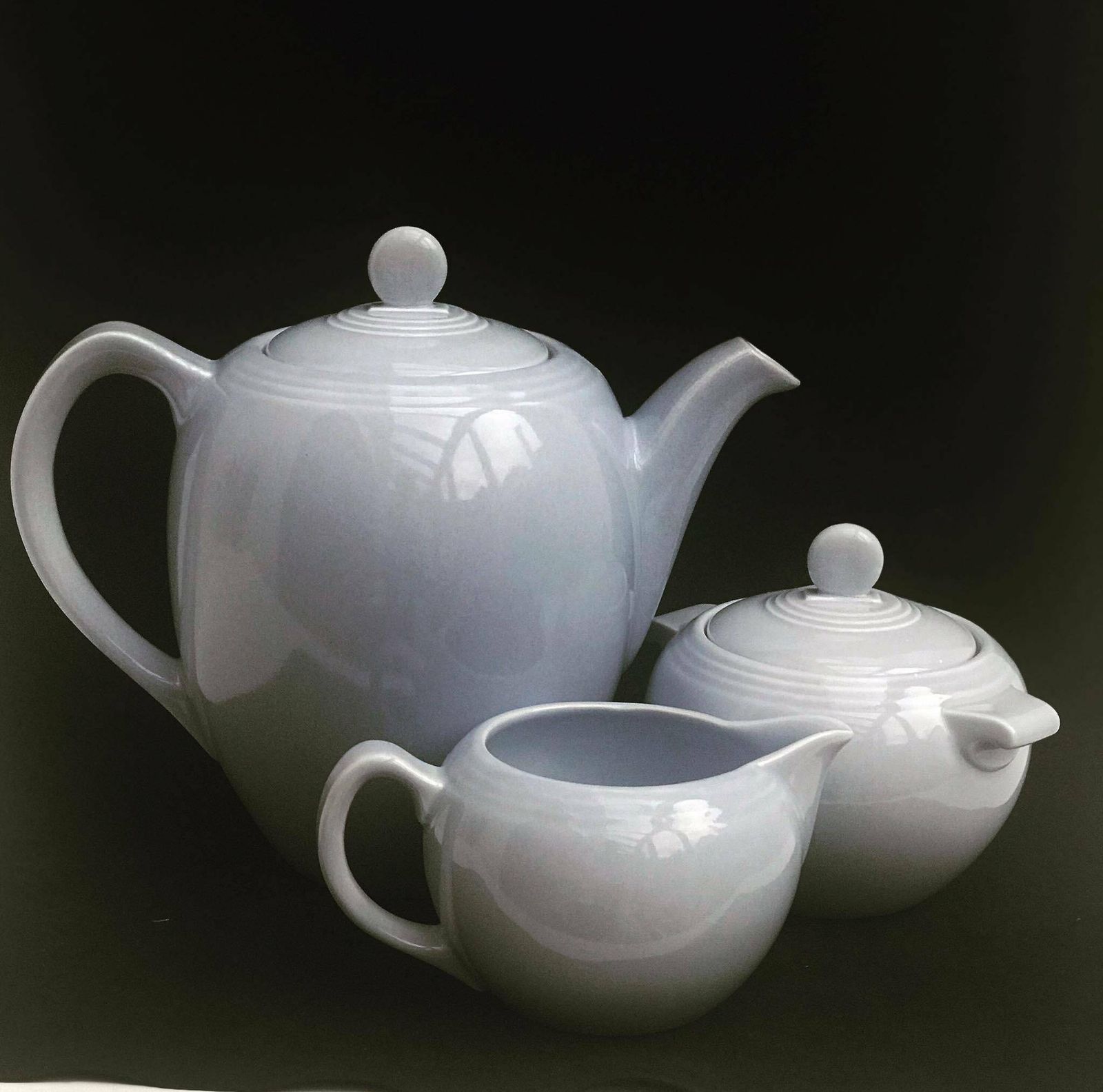 Theeservies Villeroy And Boch Art Deco Koffie Pastelblauwe Jaren 1930 Gemaakt In Luxemburg Trouwcadeau Theetafel Decoratie Cadeau Voor Haar, Pastelblauw
