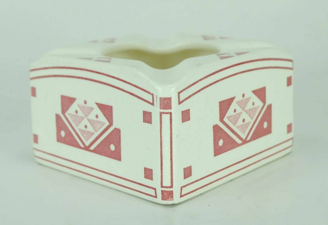 Very Rare Waechtersbach Art Nouveau Ashtray Geometric Decor photo 136.2985