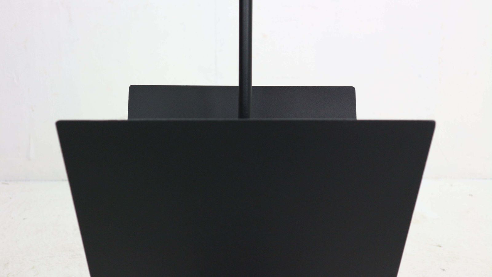 photo for sale Porada Arredi Black Metal Minimalistic Magazinine Rack 1980''S Italy