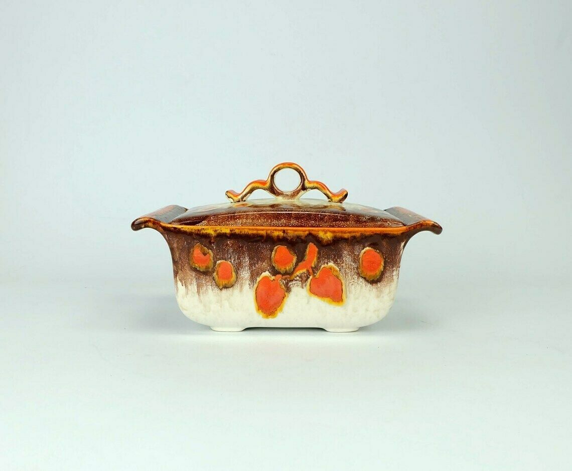 Beautiful Art Déco Jar With Lid 1930s Ceramic Cookie Jar Made In Germany