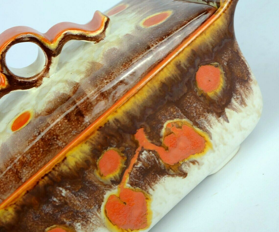 Beautiful Art Déco Jar With Lid 1930s Ceramic Cookie Jar Made In Germany photo vinterior