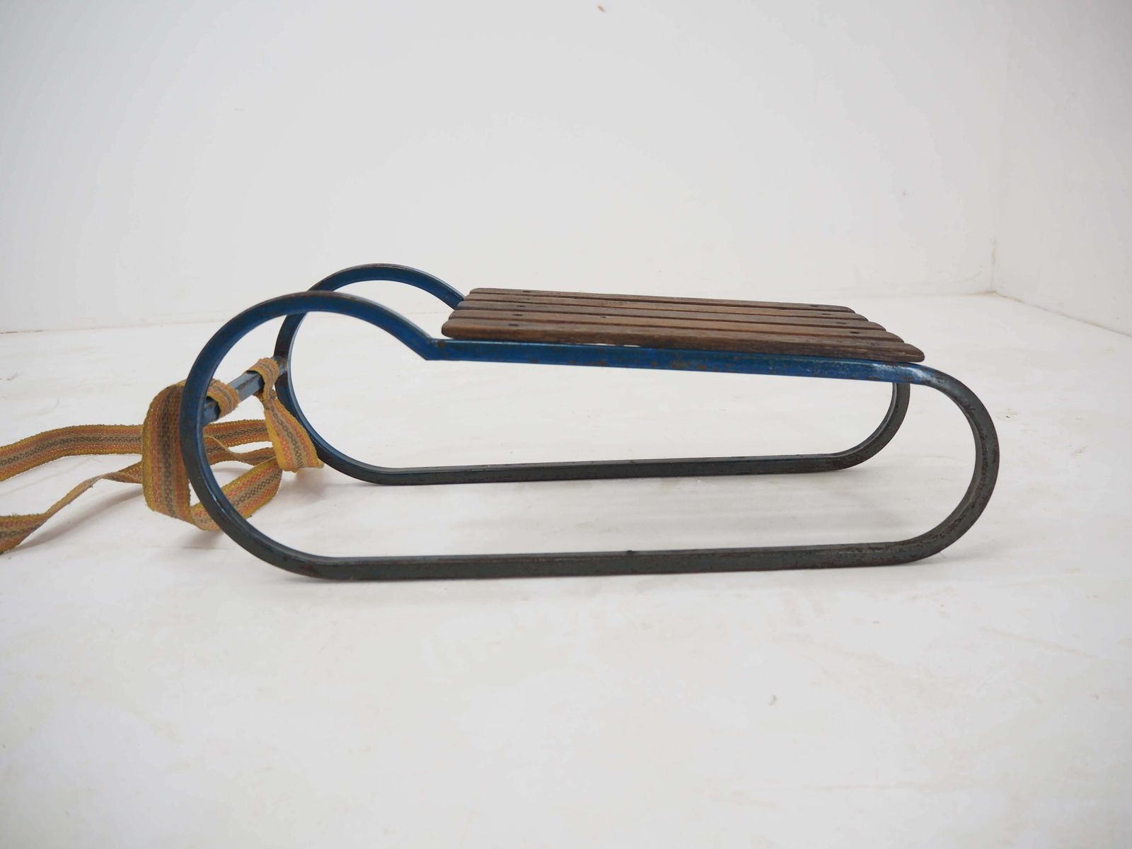 Early 20th Century Steel And Wood Kids Toboggan Europe photo Home Decor
