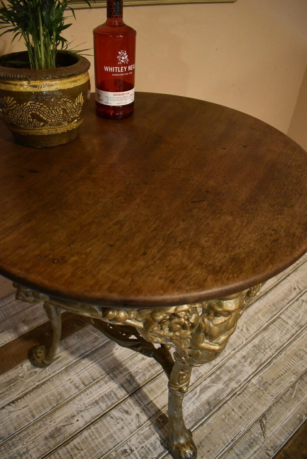 Cast Iron Britannia Bar Bistro Table photo vintage