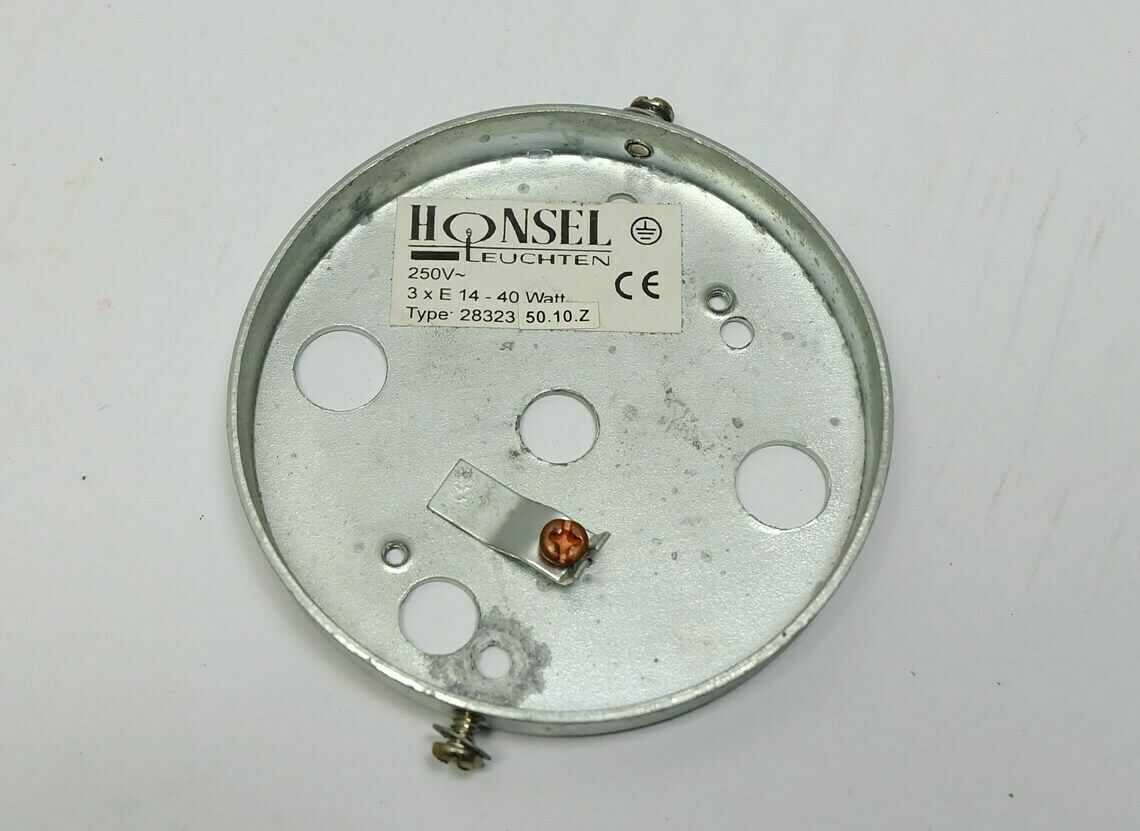 photo for sale 1980s 3 Spot Ceiling Fixture Metal And Lucite Honsel Memphis Era
