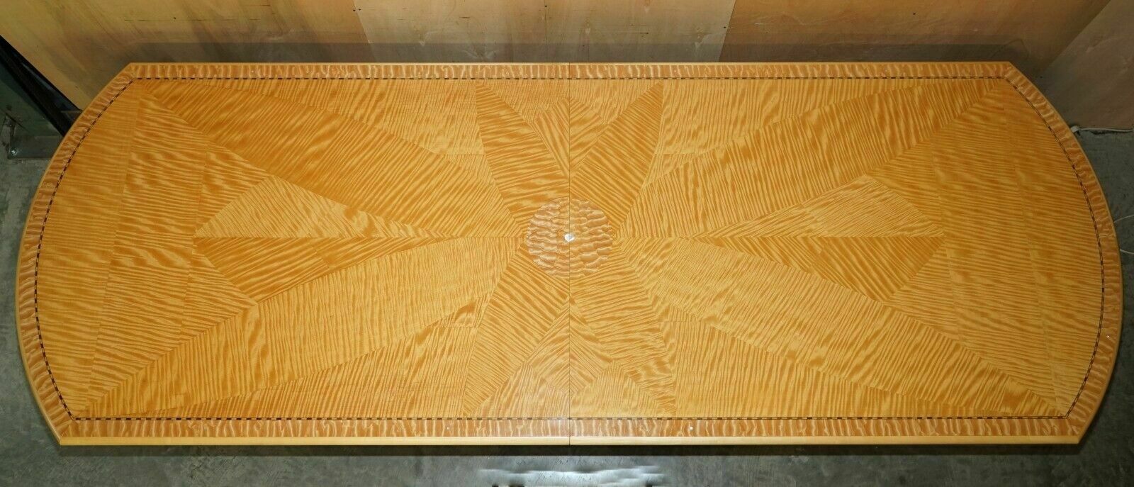photo vinterior Original Huge Andrew Varah Satinwood & Mother Of Pearl Dining Table