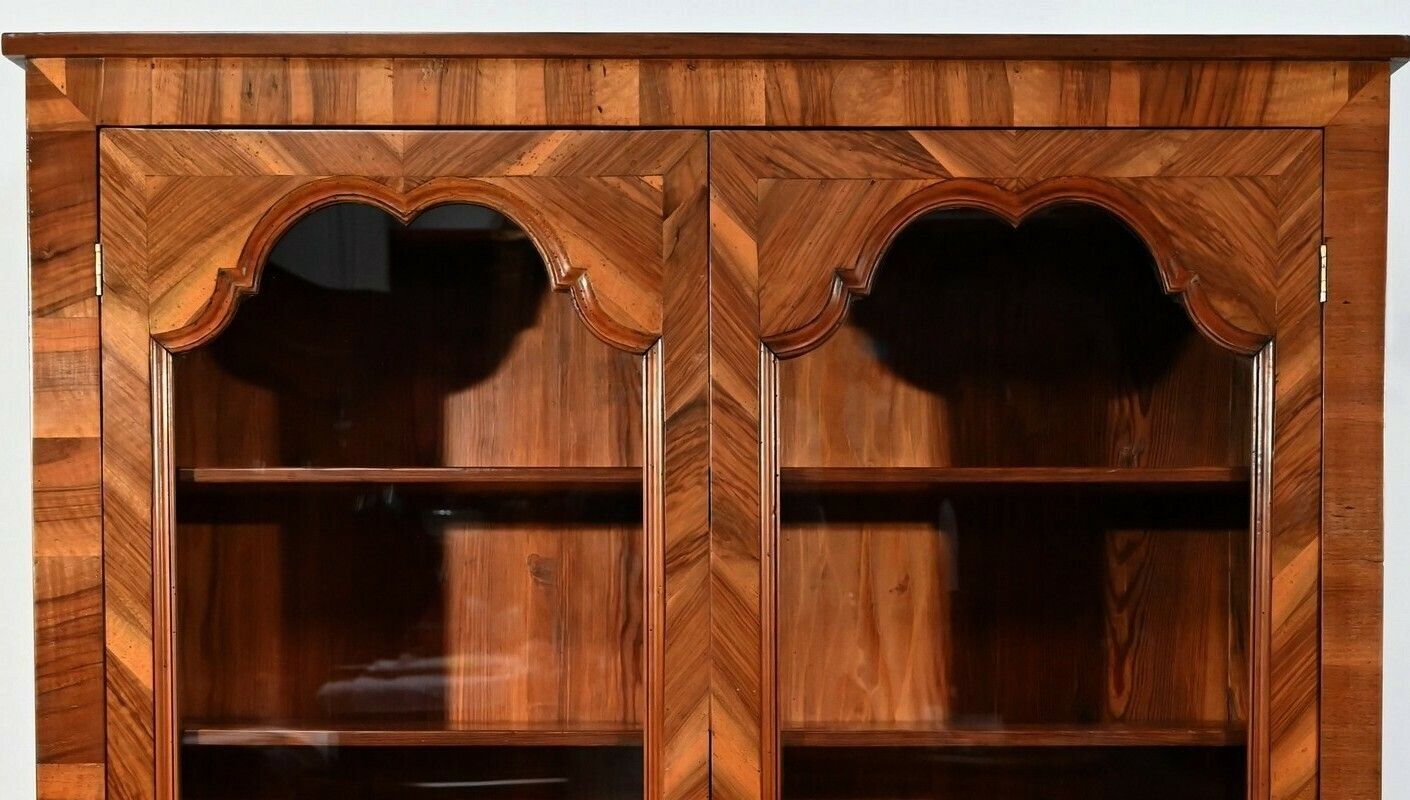 Narrow Library In Walnut And Thuya Louis XV Style Late 19th Century photo Furniture