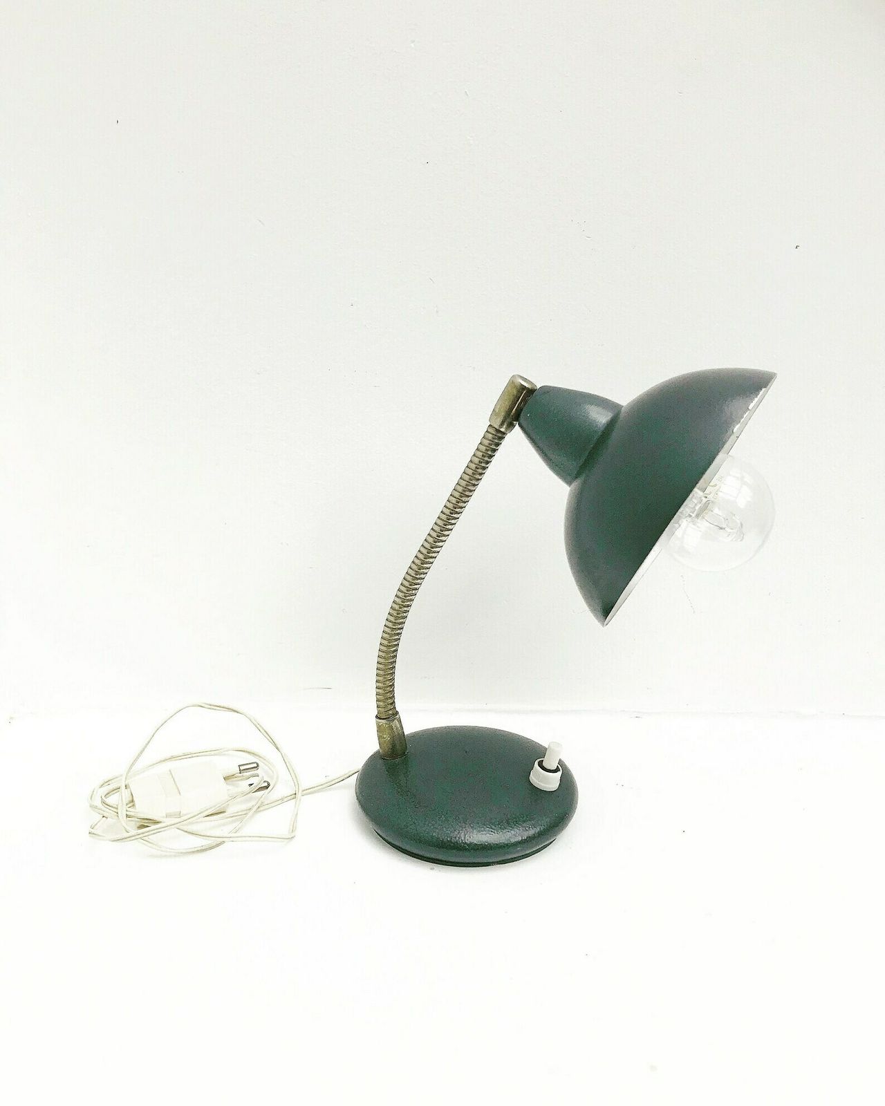 Table Lamp Industrial Mid Century Small Desk Lamp Goose Neckvintage 40s 50s Italy Adjustable Table Lamp Flexible Bauhaus Minimalist Gift photo furniture