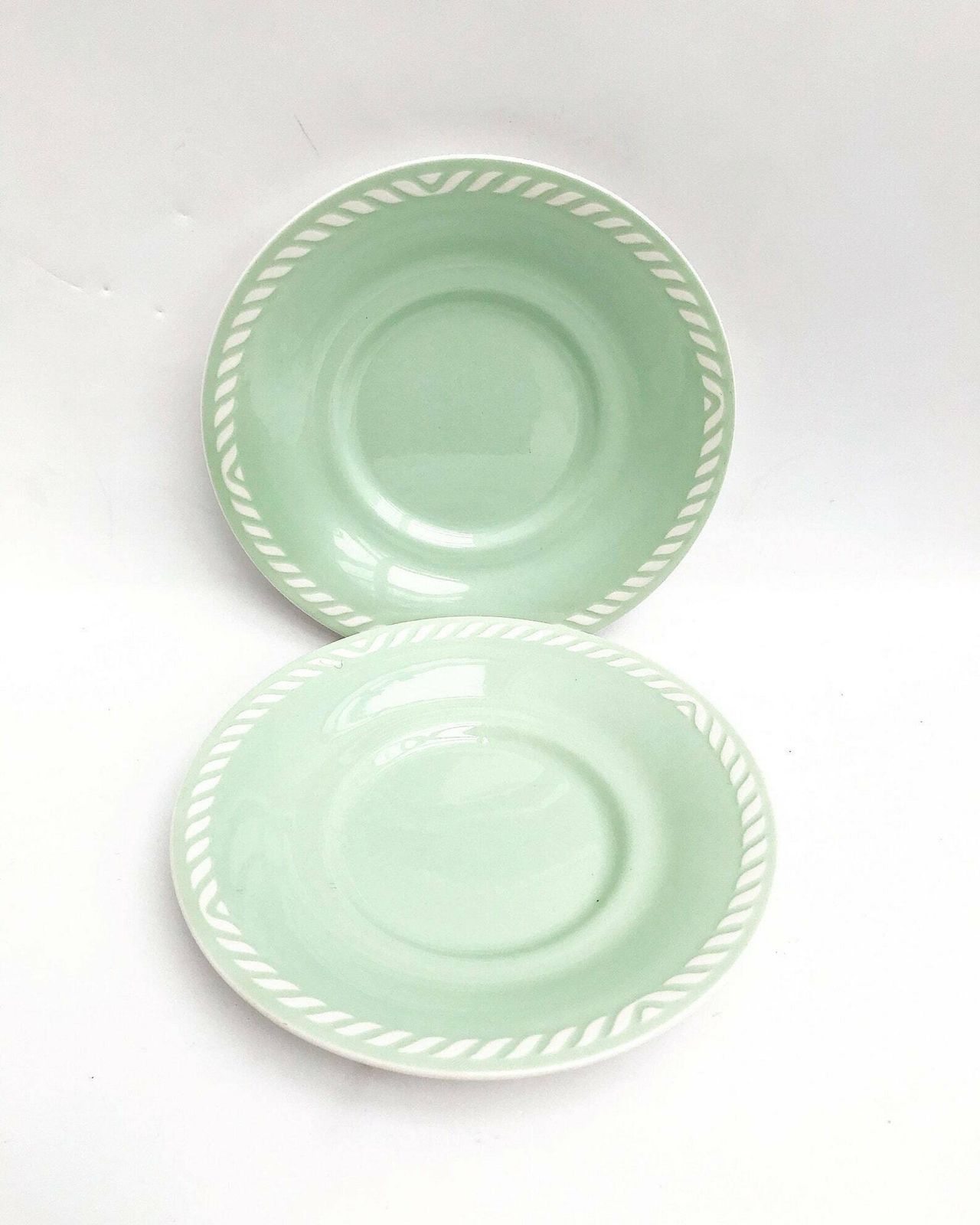Figgjo Flint Saucers Sissel 17,5 Cm Mint Green Vintage 1950s Designed By Ragnar Grimsrud Scandinavian Design Norway Mid Century Replacement photo furniture