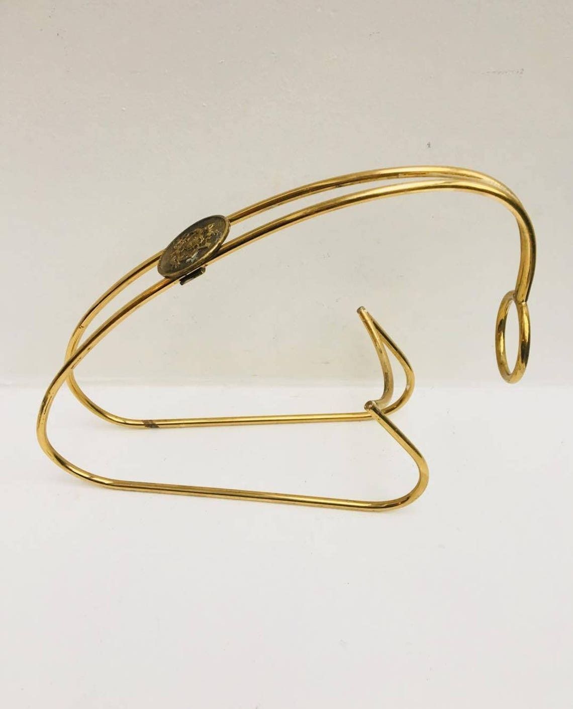 photo furniture Brass Wine Stand Vintage Italian Vintage Wine Bottle Holder Brass Serving Wine, Vintage Brass Wine Carrier Mid Century Modern 50's 60's