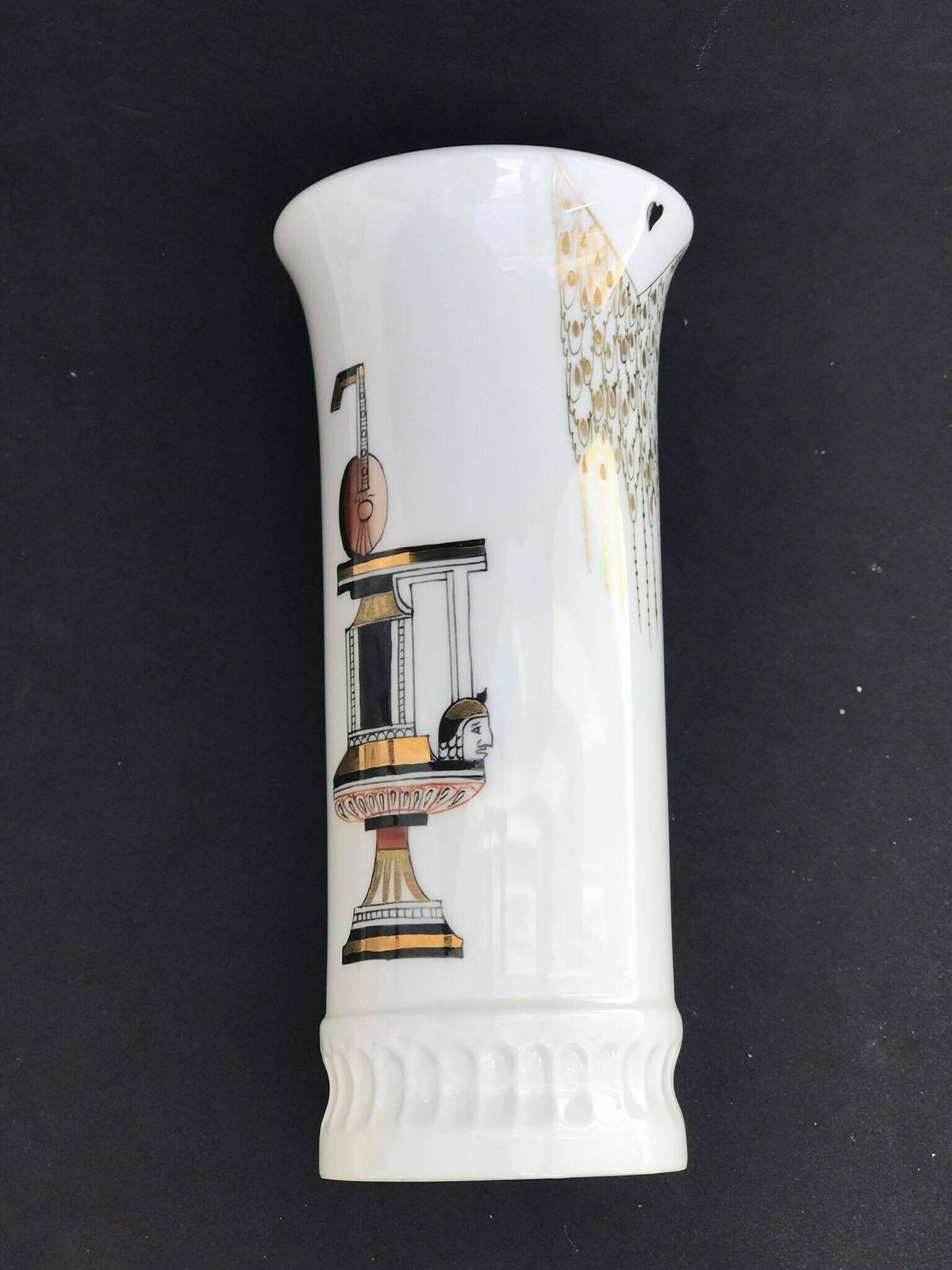 photo furniture Imperial Porcelain Lomonosov Russian Small Bud Vase Collection Gift Collector Wedding Gift Swan Musical Instruments