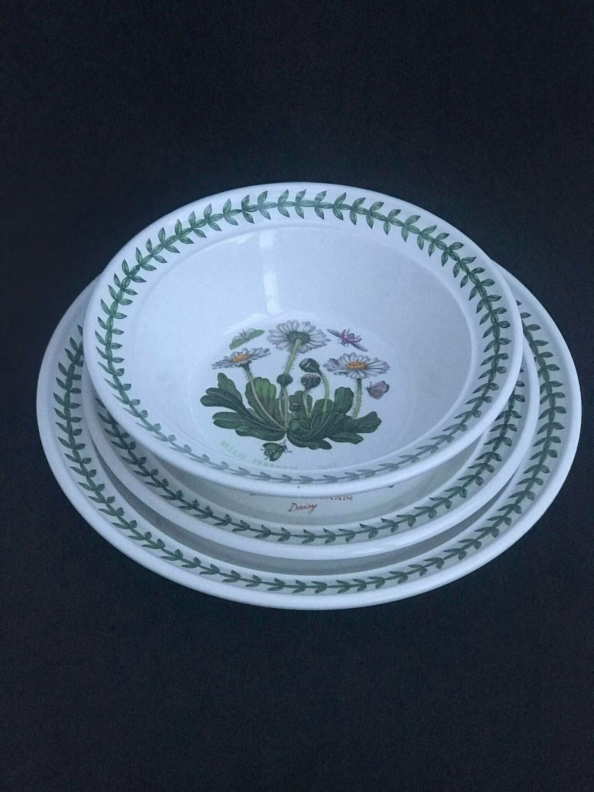 Portmeirion Botanica Salad Plate 21,7 Cm Diameter 8.5" Bread Butter Plate 7.2" Rim Cereal/Oatmeal Bowl Botanic Garden Rosa Replacement photo for sale