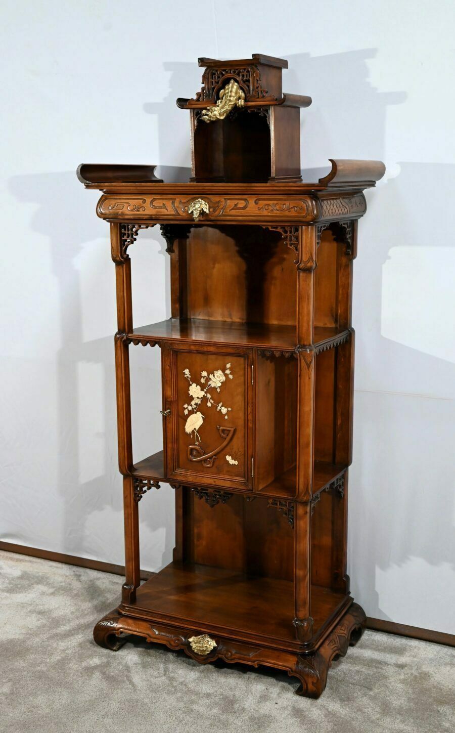 Small Asian Cabinet Attributed To Viardot  2nd Part Of The 19th Century photo for sale