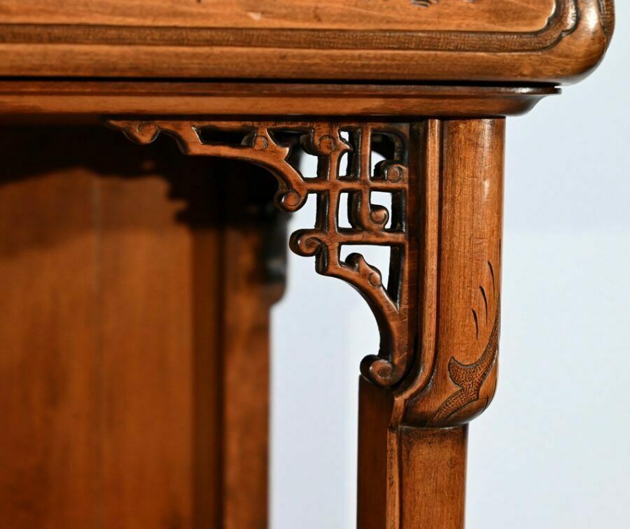 Furniture Small Asian Cabinet Attributed To Viardot  2nd Part Of The 19th Century photo