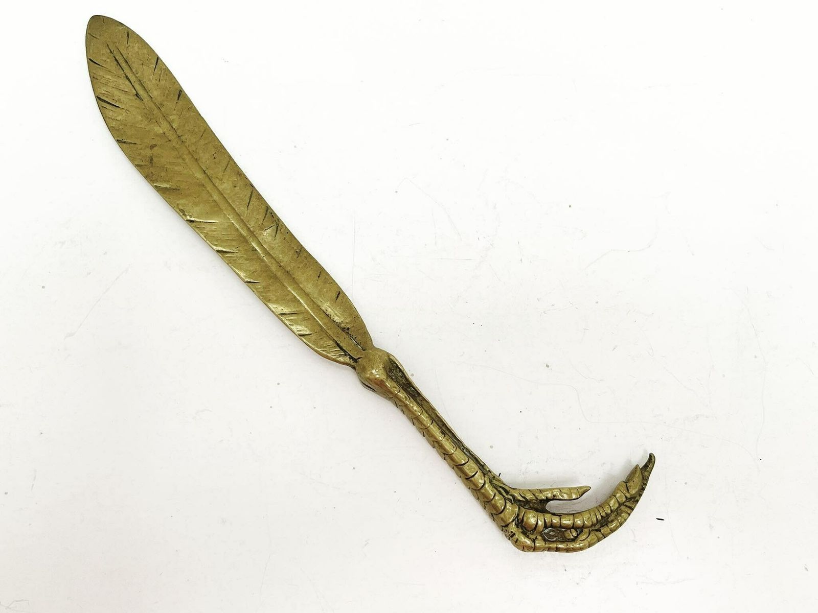 Brievenmesje – Bronzen Briefopener Met Decoratief Motief | Victoriaanse Stijl | Bureauaccessoire | Cadeau