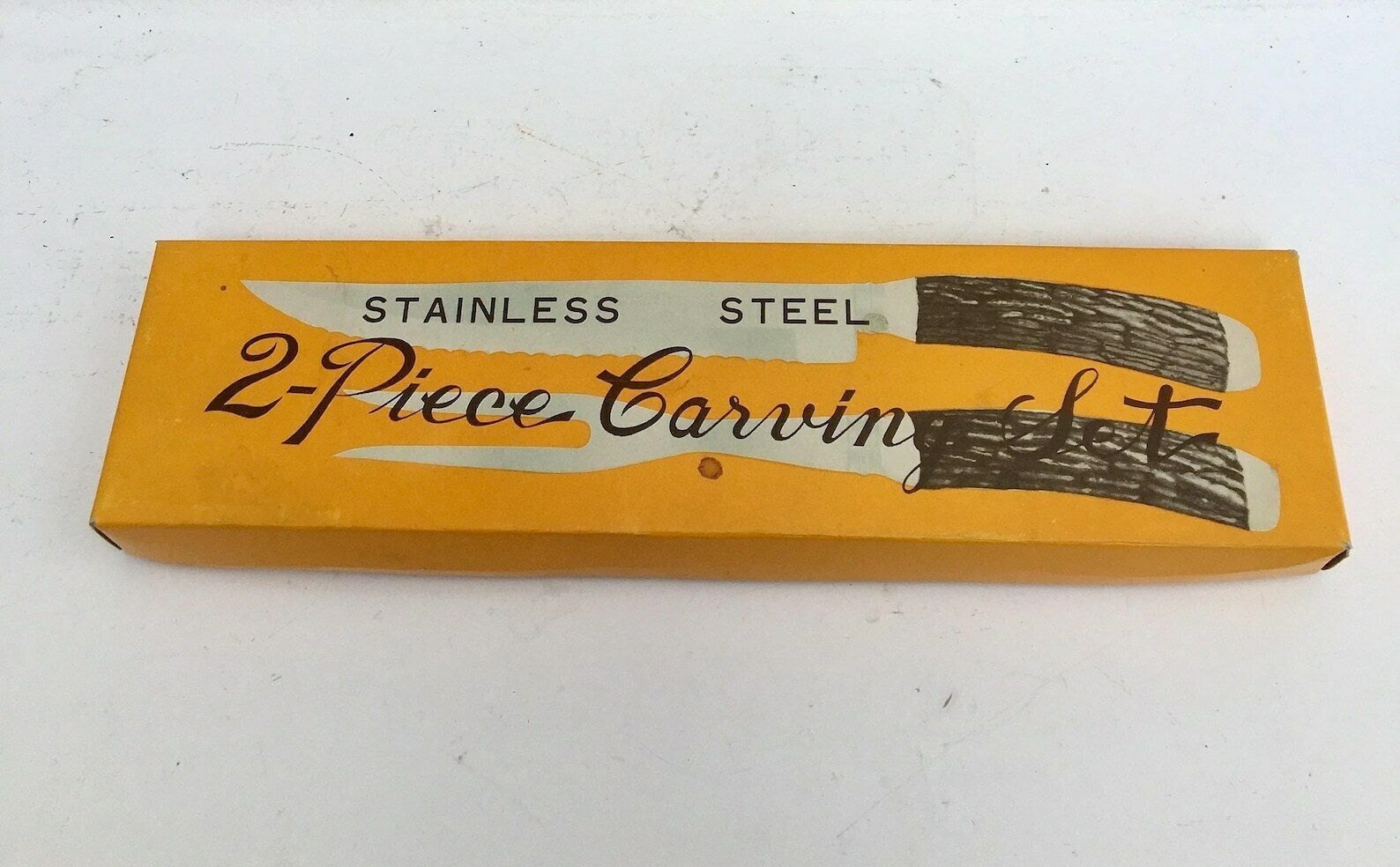 Carving Knife Boxed Harpening Steel Knife Carving Set Collectible Flatware, Retro Cutlery Barbecue Tools Garden Dinner Grill Accessories photo Home Decor