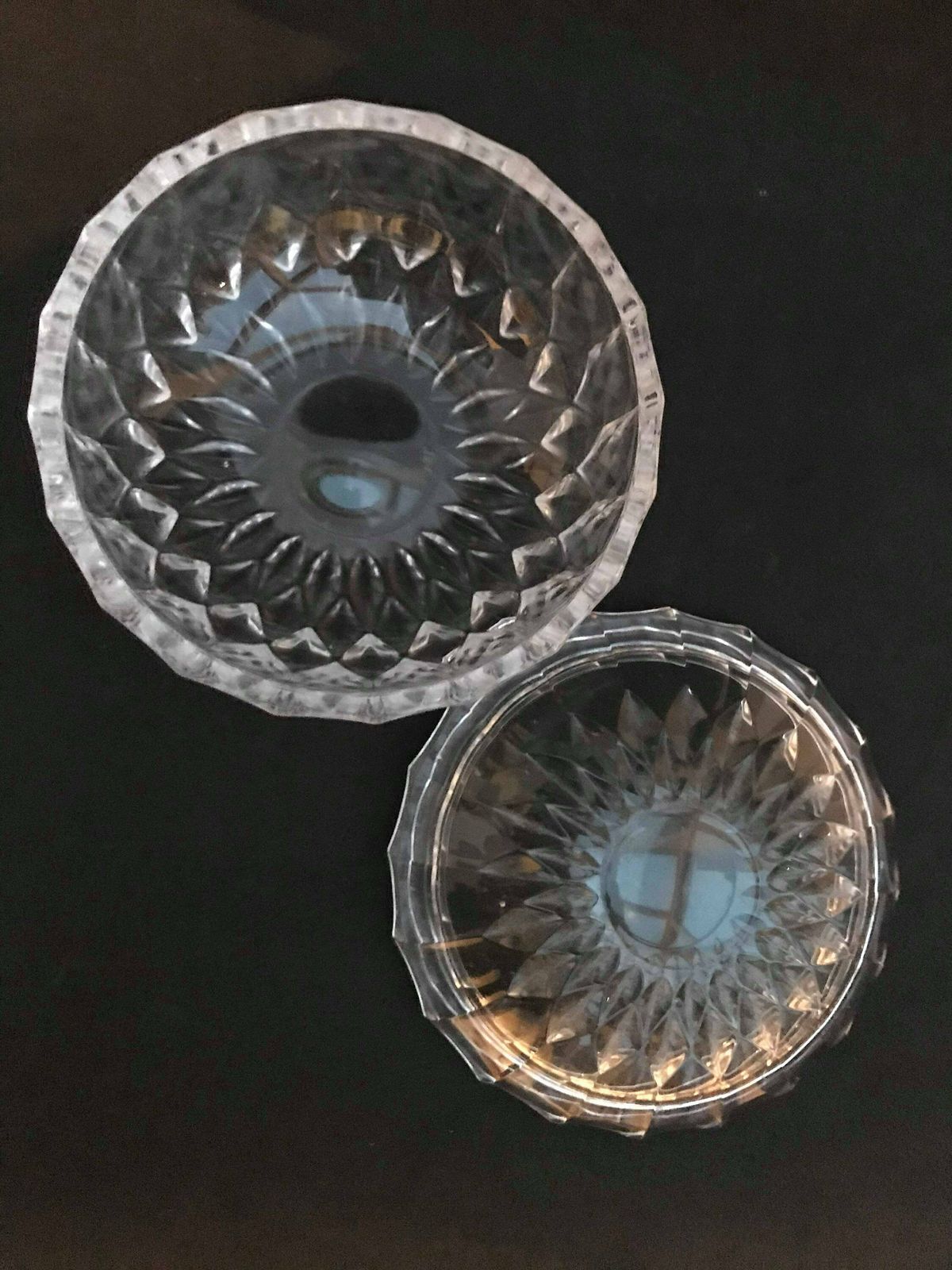 Bonbonnière Met Deksel Val Saint Lambert – Geslepen Kristal, Zwaar – Mid Century – Art Glass photo furniture