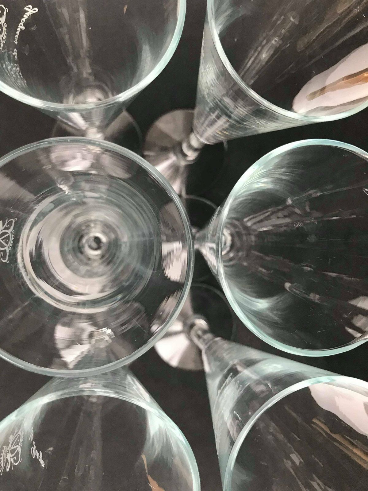 photo furniture Vintage Champagne Coupes, Flutes En Toastglazen, Frans Glaswerk Uit De Jaren 70, Feestglazen, Bruiloftsglazen Luminarc Regency