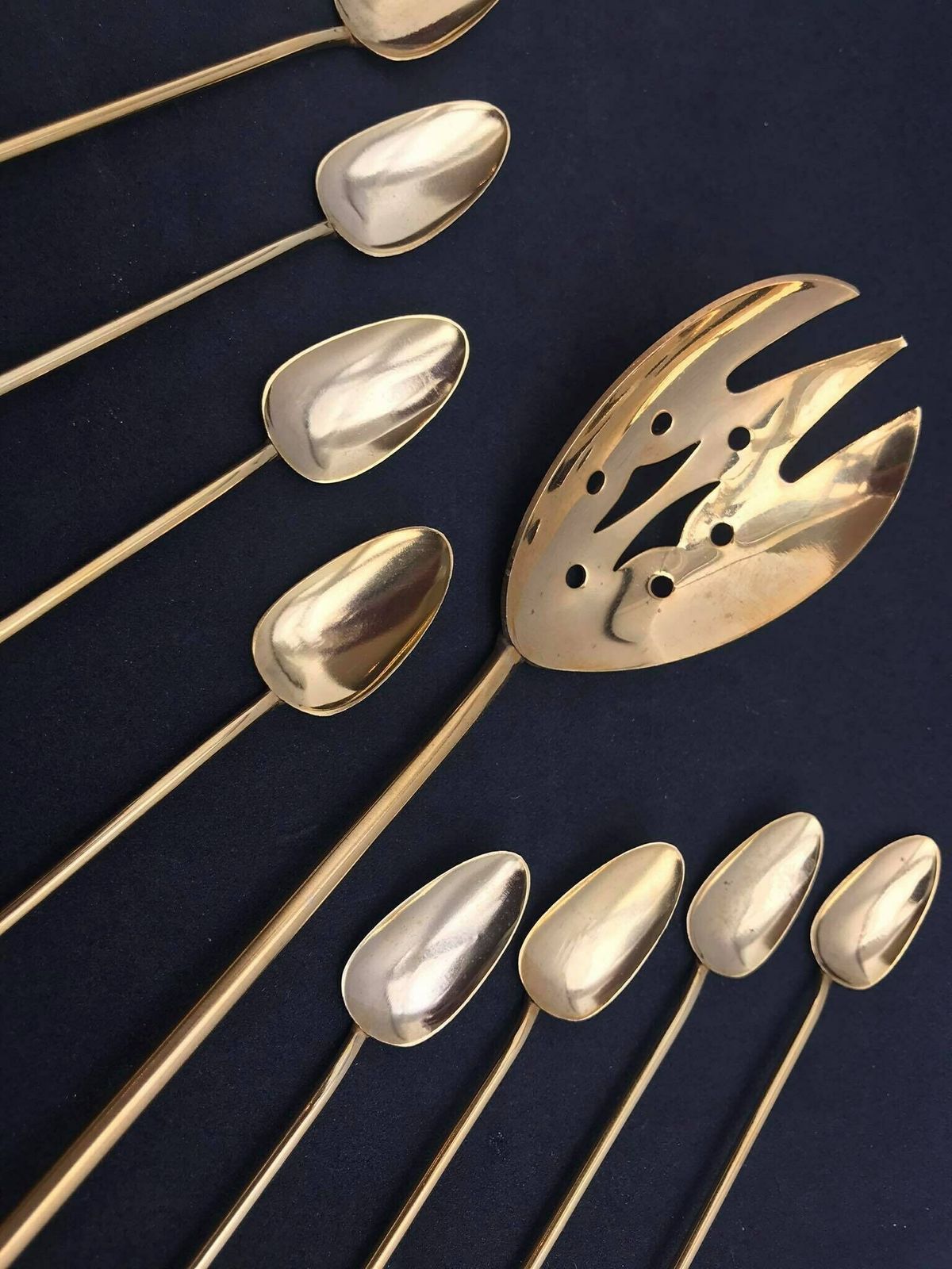 Bar Stirrers Spoons Cocktail Champagne Sticks Set Of 8 Gold Plated Bar Tools Bar Cart Accessories Bartender Mixing Tools Gift For Him photo 118.0